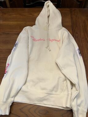 BROdenim Martha’s Vineyard pink bow hoodie, size medium (unisex)